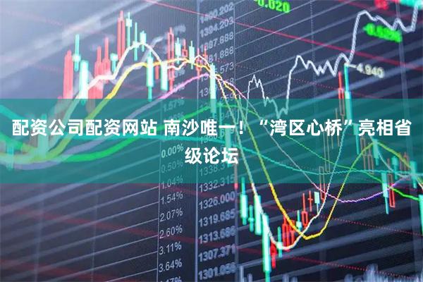 配资公司配资网站 南沙唯一！“湾区心桥”亮相省级论坛